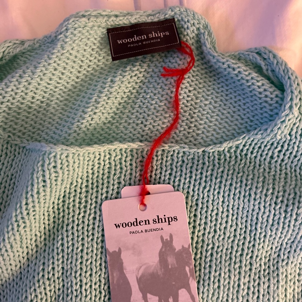 NWT Wooden Ships Women's Seaglass Cowl Neck Sweater size XS
